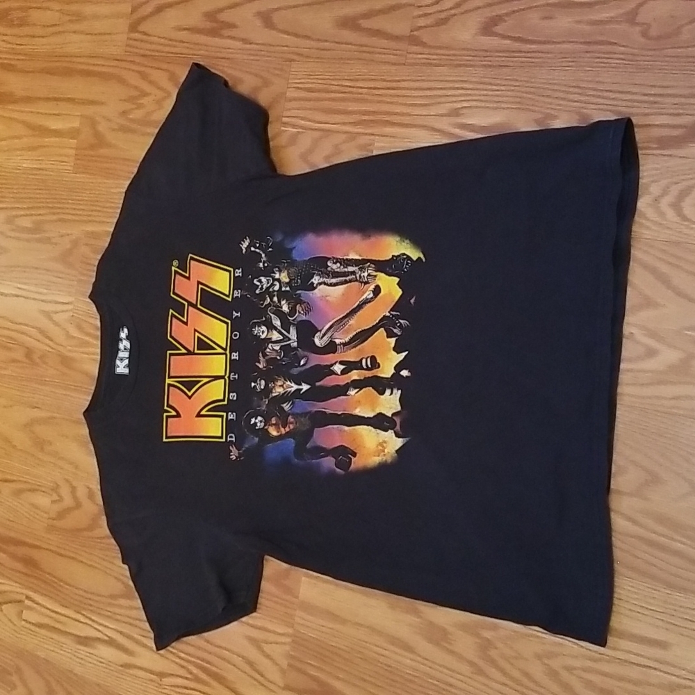 Kiss destroyer t shirt med